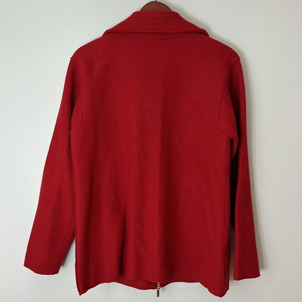 Jones, New York Red Wool Blend Jacket size M - Picture 5 of 6